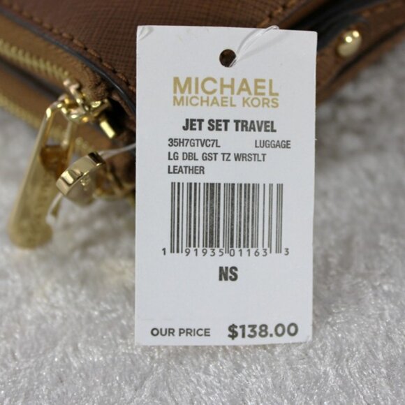 Michael Kors Jet Set Studded Tote + New Jet Set Travel Wristlet Luggage - Picture 15 of 16